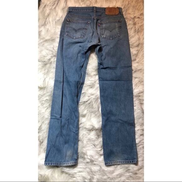 Vintage Levi's Mens 33x36 501 501xx Classic Fit Denim Blue Jeans Made in USA - Picture 2 of 9